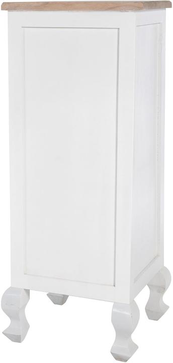 Image du produit Swisshandel24 Commode Kora, naturel/blanc (45 x 41 x 111 cm)