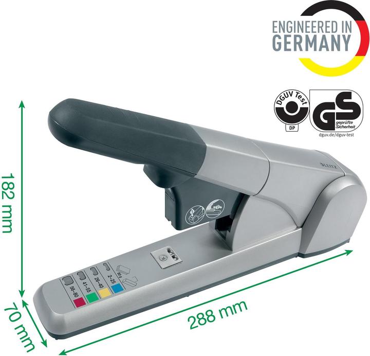 Produktbild Leitz Blockheftmaschine 5551 (80 Blätter)