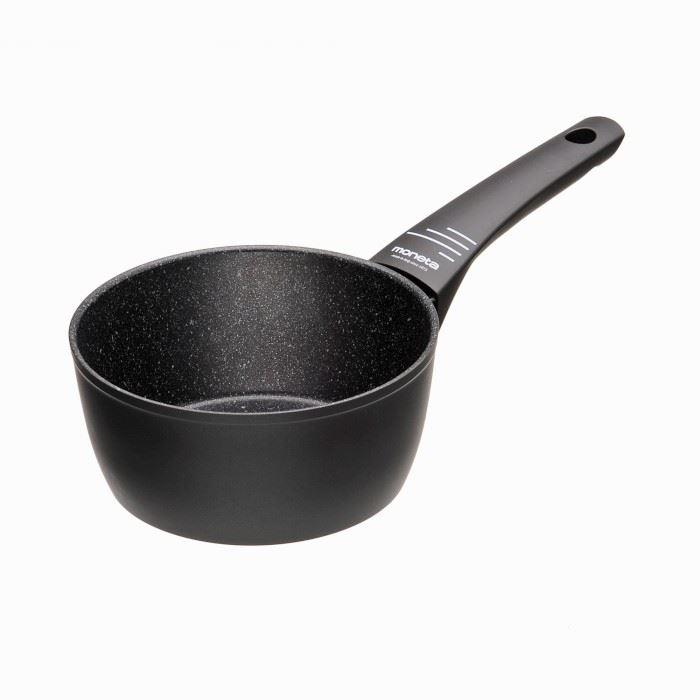 Immagine prodotto Moneta Sì! Casseruola 1 manico, 16 cm, Artech Stone Ultra, Nero (16 cm, Set di pentole e padelle da cucina, Alluminio)
