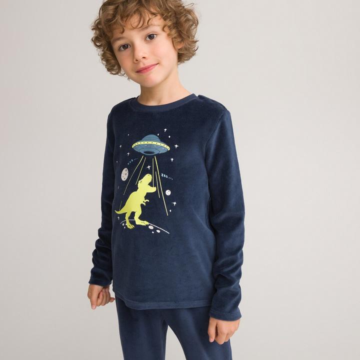 Immagine prodotto La Redoute Collections Pigiama di velluto con motivo nottilucente (164)