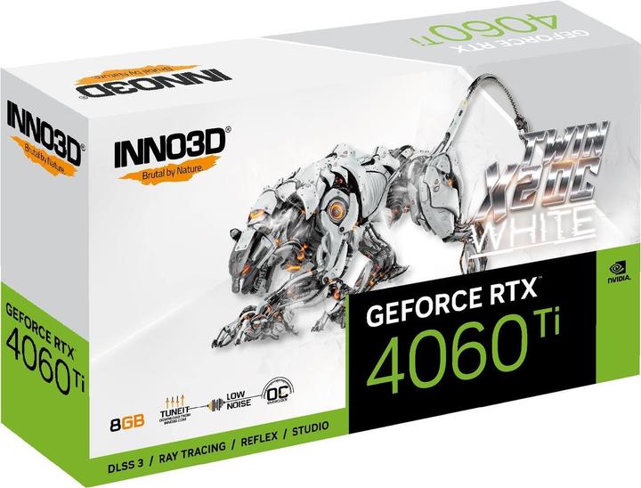 Actual product image Inno3D RTX4060 TI Twin X2 OC WHITE 8GB GDDR6 HDMI 3x (8 GB)