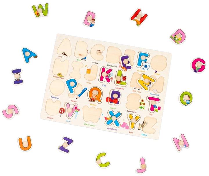 Actual product image The twiddlers Peg puzzle set of 4 Wildlife Learning (4 pieces)