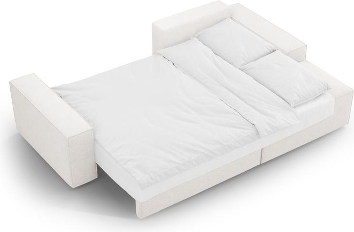 Image du produit Micadoni Bouclé Canapé D'Angle Droit Convertible Avec Coffre De Rangement, "Jodie", 3 Places, 246x151x86 Fabr (Canapé d'angle)