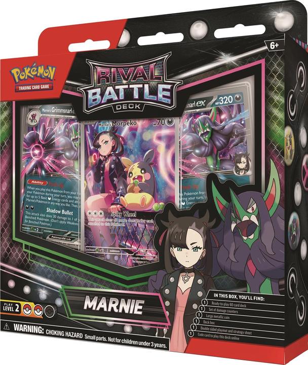 Actual product image Pokémon Rival Battle Deck Marnie/Steven (English, Deck)