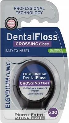 Actual product image Elgydium Clinic Dental Floss Crossing For Orthodontic Appliances And Implants - 1 Piece
