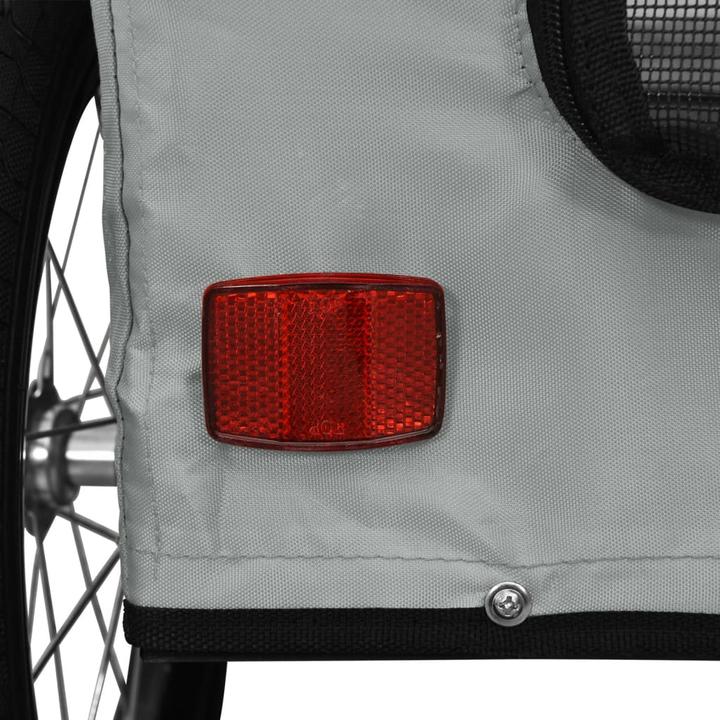 Actual product image VidaXL Fahrradanhänger Hunde Oxford-Gewebe und Eisen