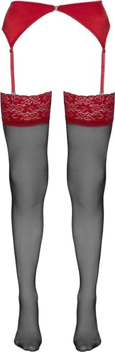 Produktbild Cottelli Collection Strümpfe mit rotem Abschluss (XL)