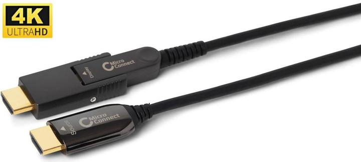 Actual product image MicroConnect HDM191915V2.0DOP HDMI Cable 15 m HDMI Type A (Standard) HDMI Type D (Microphone) Black (15 m, HDMI)