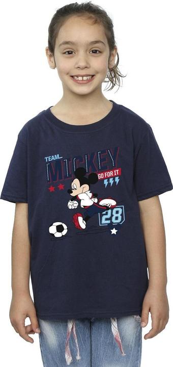 Immagine prodotto Disney Mickey Mouse Team Mickey Football Maglietta Ragazze (140, 146)