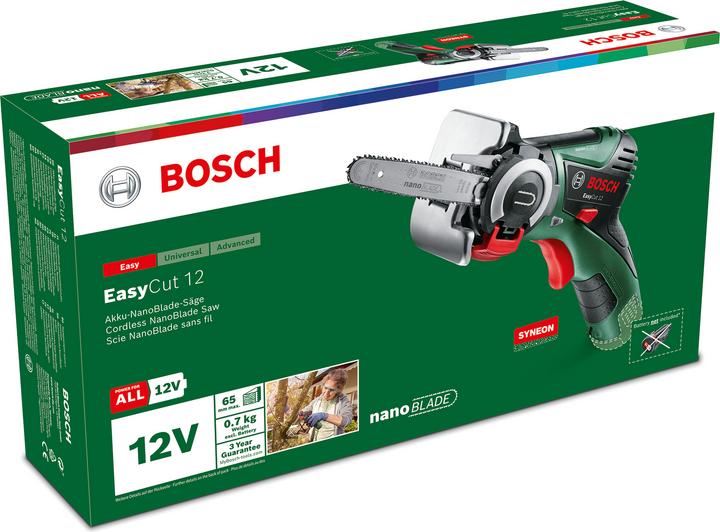 Actual product image Bosch Home & Garden EasyCut 12, without battery (Battery chain saw)