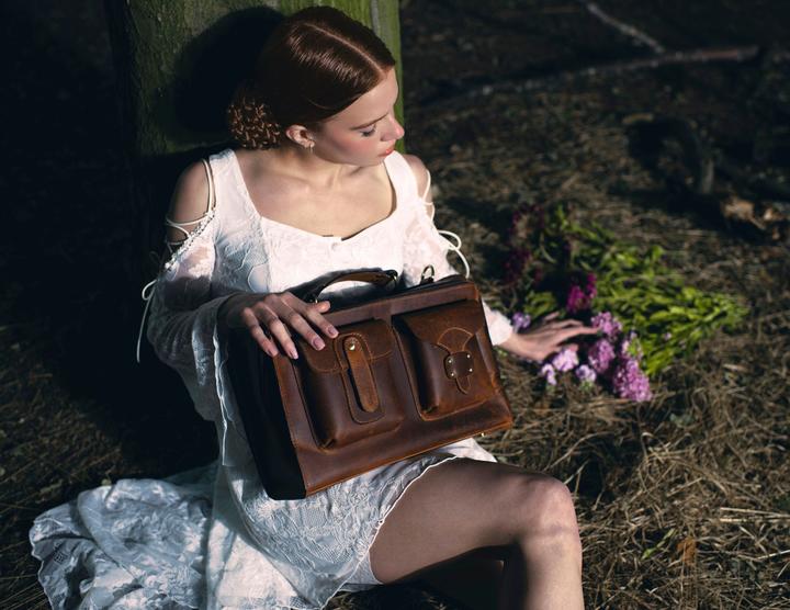 Only-Bags.Store Borsa in pelle, borsa a tracolla, borsa a manico alto, regalo di Natale