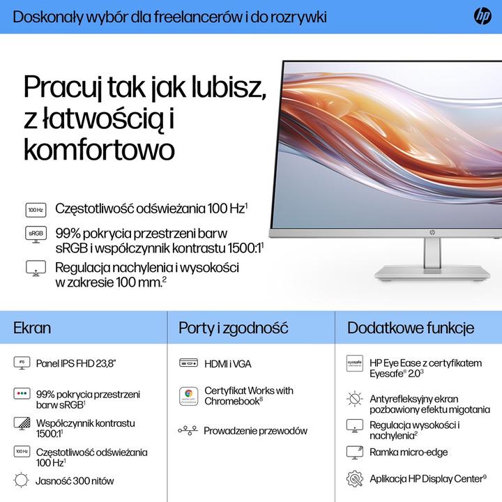 Productafbeelding HP Series 5 524sh (1920 x 1080 Pixels, 24")