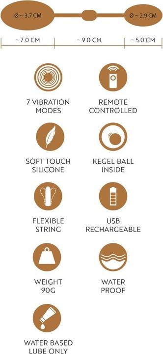 Actual product image GoGasm Vibrating Pussy & Ass Balls