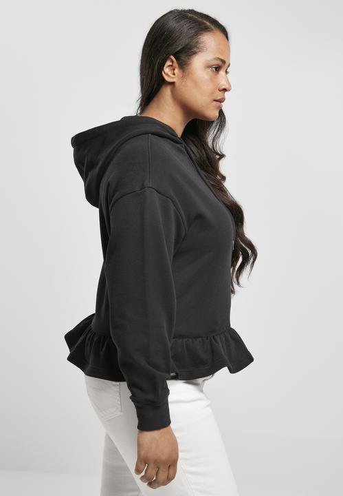 Actual product image Urban Classics Ladies Organic Flounces Hoody - 12522 (S)