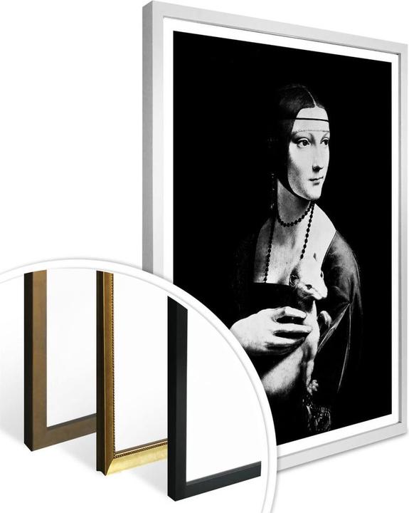 Produktbild Trenddeko Da Vinci - Die Dame mit dem Hermelin (60 x 80 cm)