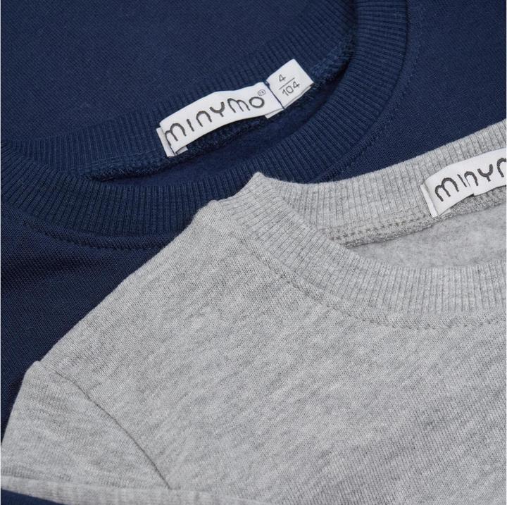 Image du produit Minymo Lot de 2 t-shirts manches longues Grey Melange Gr. 92 (92)