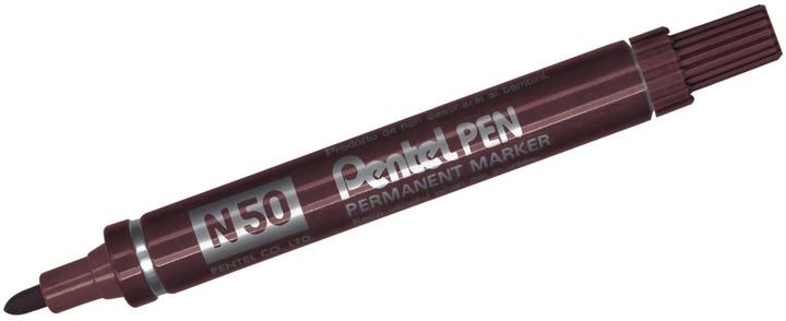 Actual product image Pentel Permanent marker N50, brown, round tip (Brown, 2 mm, 1 x)