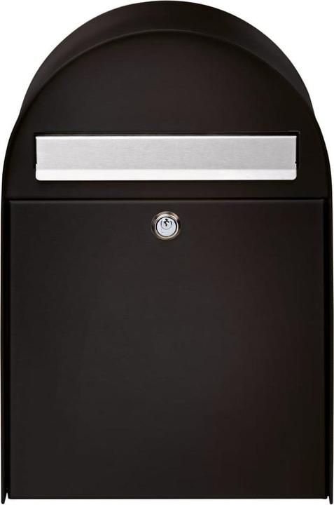 Produktbild Burg Wächter Briefkasten Stahl verzinkt BxHxT 475/300/222 mm Nordic 680 schwarz mit Öffnungsstopp