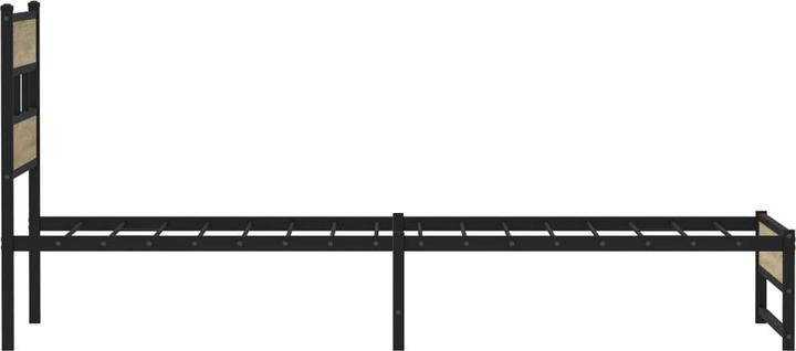 Immagine prodotto VidaXL Letto in metallo Struttura a doghe letto matrimoniale Struttura letto senza materasso 135x190cm (135 x 190 cm)