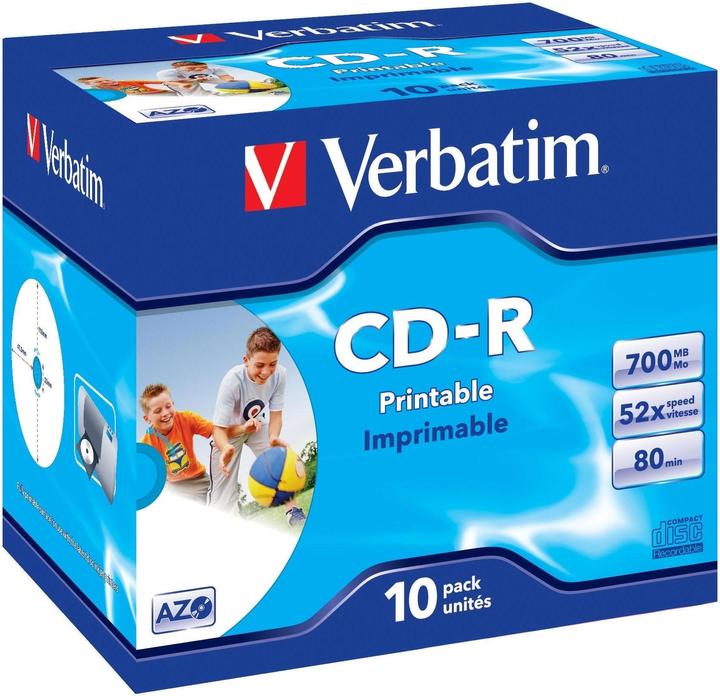 Actual product image Verbatim CD-R, 52x, 700MB/80min, pack of 10 (10 x)