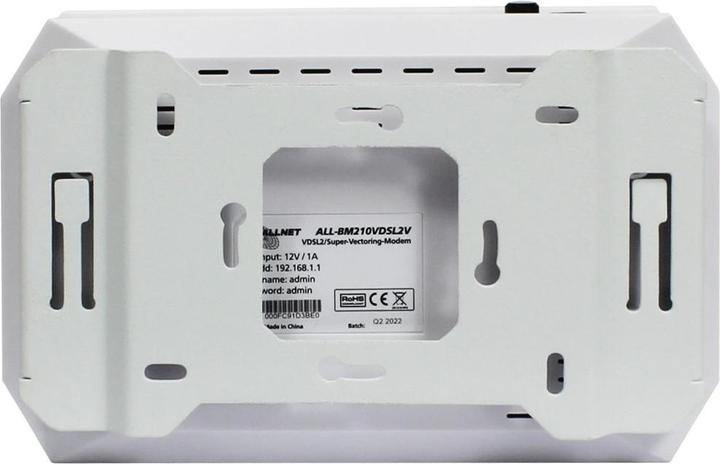 Immagine prodotto Allnet Modem ISP Bridge VDSL2 / SuperVectoring, per montaggio a parete Staffa a muro per ALL-BM210