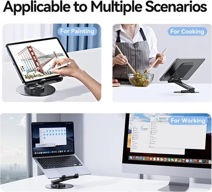 Produktbild Usams Desk stand for phone/tablet 4.7-12 inches black ZJ80ZJ01 (US-ZJ080)