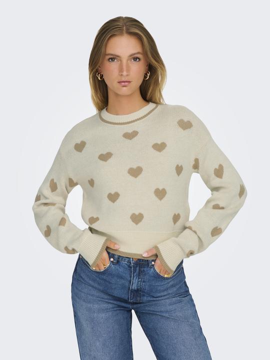 Actual product image JdY Knit Fit Round neck Ribbed cuffs Pullover Knitted jumper (M)