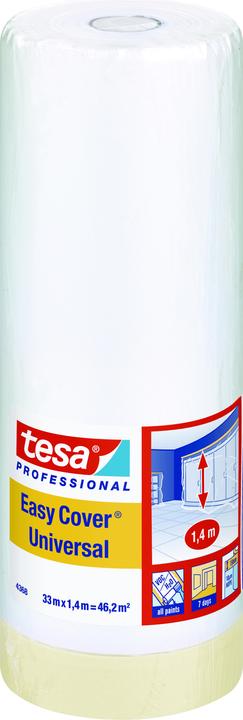 Actual product image tesa Painter's tape PROFESSIONAL, painter's tape incl. masking film (33 m, 1400 mm)