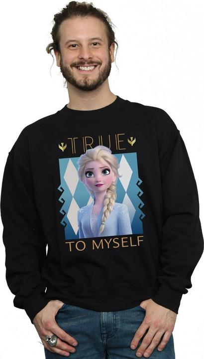 Actual product image Disney Mens Frozen 2 Elsa True To Myself Sweatshirt (XXL)