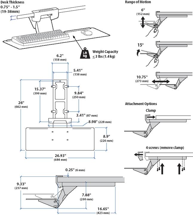 Produktbild Ergotron Neo-Flex (Tisch)