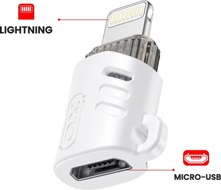 Immagine prodotto xO adattatore NB256F microUSB - Lightning bianco (Micro USB, Lightning)
