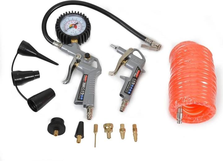 Immagine prodotto Hecht 002026 Tubo flessibile a spirale per aria compressa da 5 m con accessori