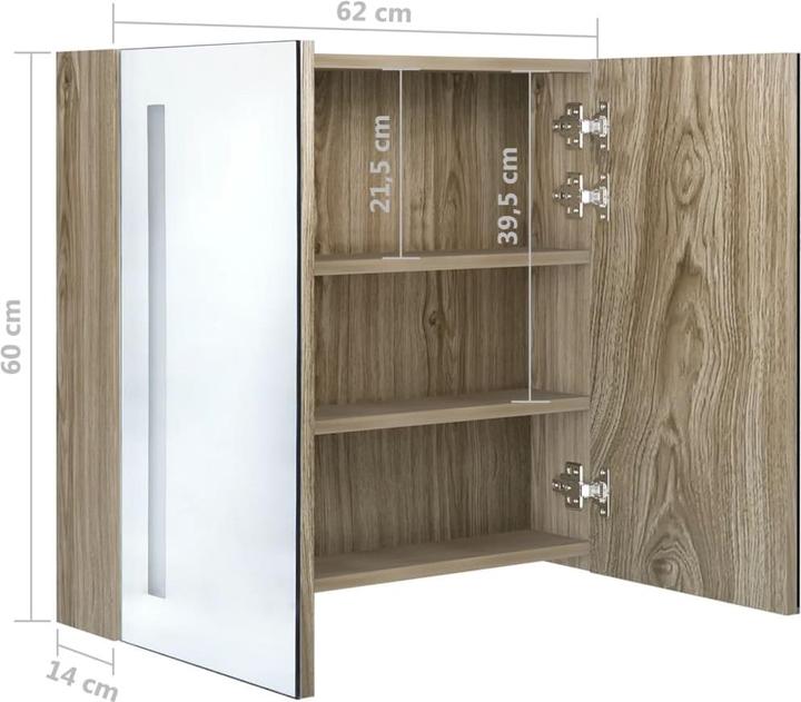 Actual product image VidaXL Sigurd (62 x 14 x 60 cm)