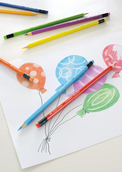 Actual product image Faber-Castell Erasable colour pencils (Multicoloured, 12 x)