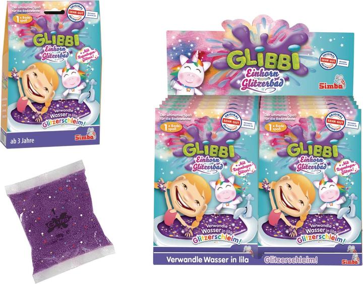 Image du produit Simba Bain de paillettes de la licorne Glibbi