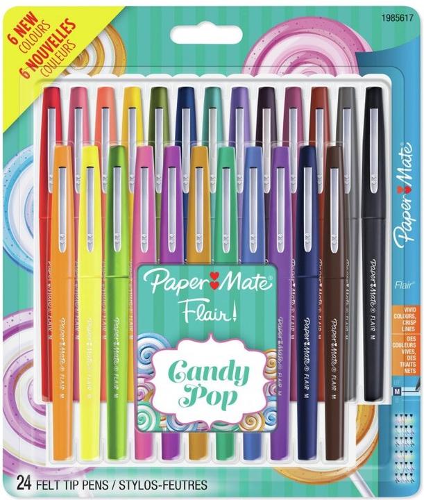 Immagine prodotto Paper Mate Penna a fibra Flair Candy Pop (Multicolore, 24 x)