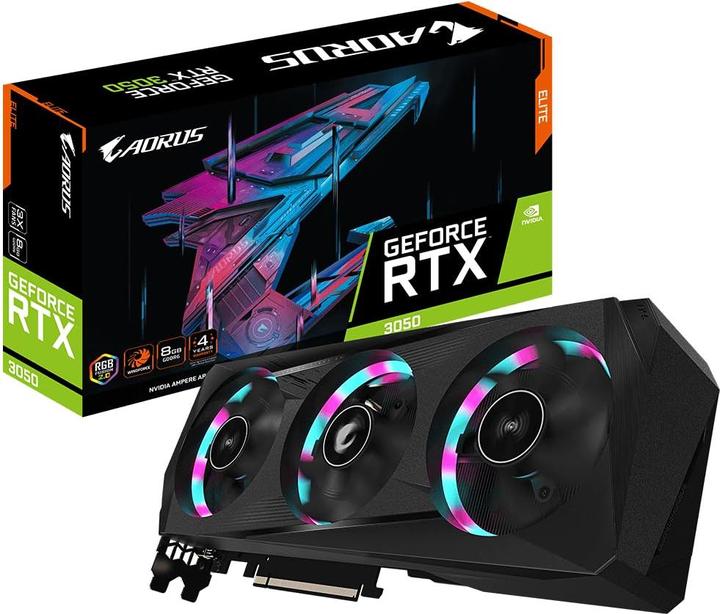 Immagine prodotto Gigabyte AORUS GeForce RTX 3050 ELITE (8 GB)