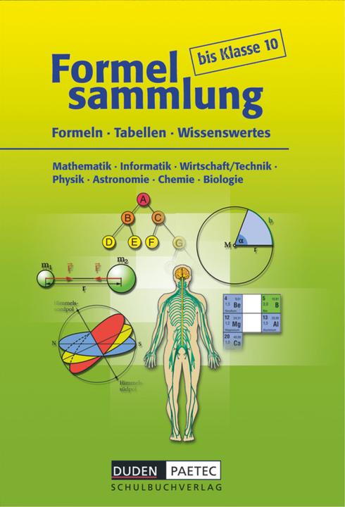 Immagine prodotto Formelsammlung bis 10. Schuljahr. Formeln - Tabellen - Wissenswertes. Formelsammlung (Tedesco, Uwe Bahro, Frank-Michael Becker, Lutz Engelmann, 2015)