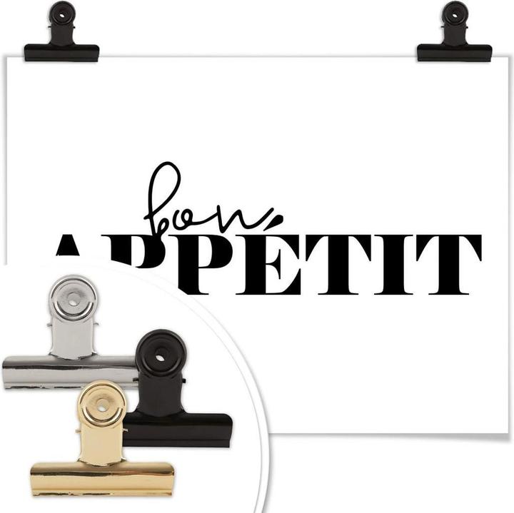 Image du produit Trenddeko Poster Bon Appetit 40 x 50 cm, Papier (11,5 x 11 x 63 cm)
