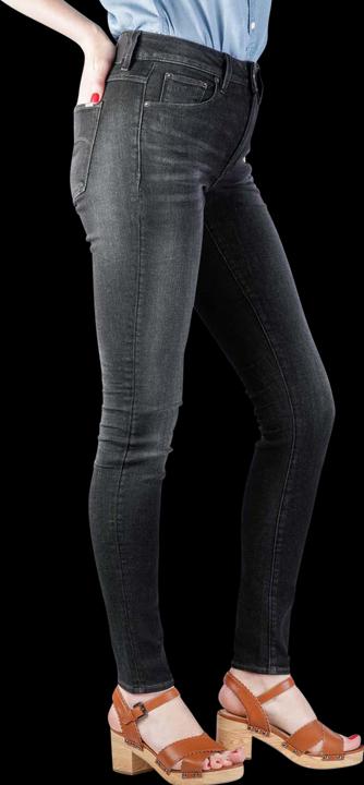 Actual product image G-Star 3301 High Skinny Jeans Superstretch worn in coal (W29/L32)