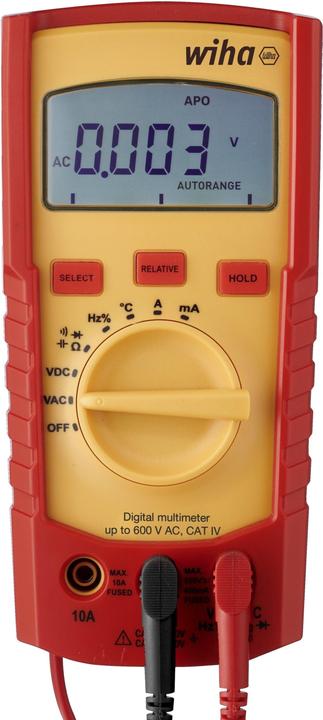 Produktbild Wiha Digitales Multimeter (CAT IV 300V, CAT III 600V)