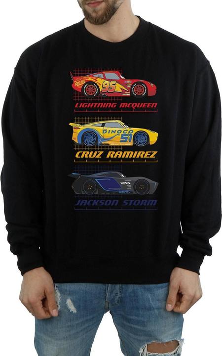 Actual product image Cars Mens Racer Profile Cotton Sweatshirt (M)