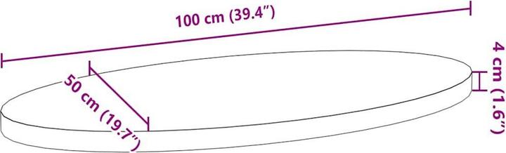 Image du produit VidaXL Lyndsie (100 x 50 x 4 cm)