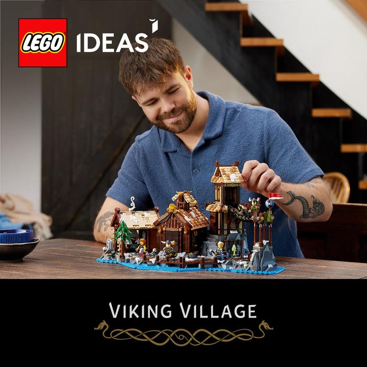 Actual product image LEGO Ideas Viking Village (21343, LEGO Ideas, LEGO Rare Sets)