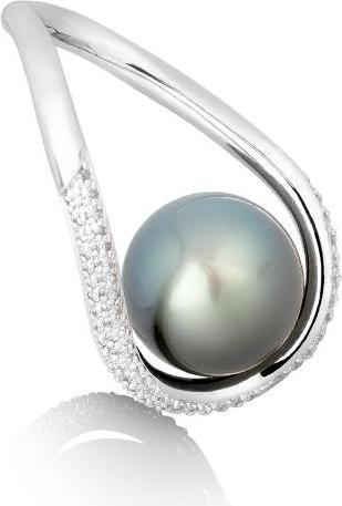 Produktbild Breuning RING - TAHITI-Z.-PERLE/Brill. 0,776 Ct. H/si (56, 750/18 K Gold)