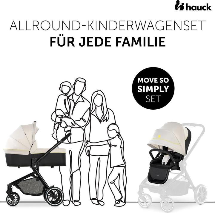 Image du produit Hauck Kinderwagen 3 in 1 3in1 Kinderwagen-Set Move so Simply Trio