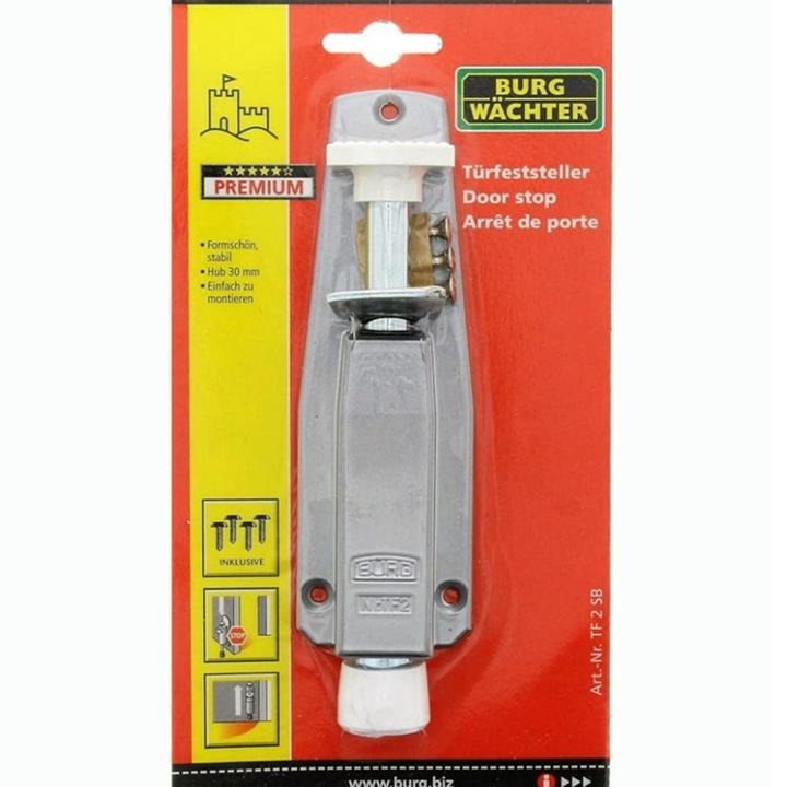 Actual product image Burg Wächter Door stop TF 2 SB Light metal silver anodised Lifting height 30 mm Door mounting (1 Piece)