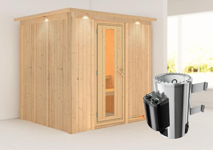 Produktbild Karibu Daria mit Dachkranz (Plug & Play 3,6 KW interne Steuerung)