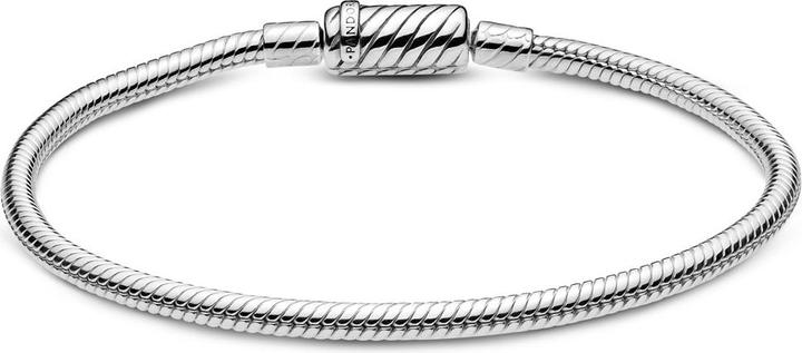Actual product image Pandora Moments magnetic clasp snake link bracelet (19 cm, 925 Sterling silver)