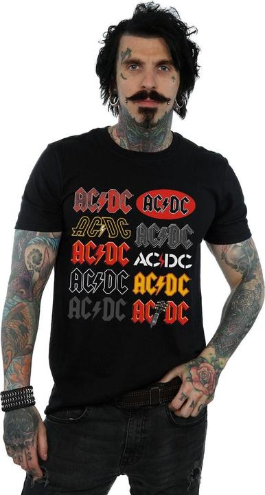 Image du produit AC/DC - T-shirt MULTI LOGOS - Homme (L)